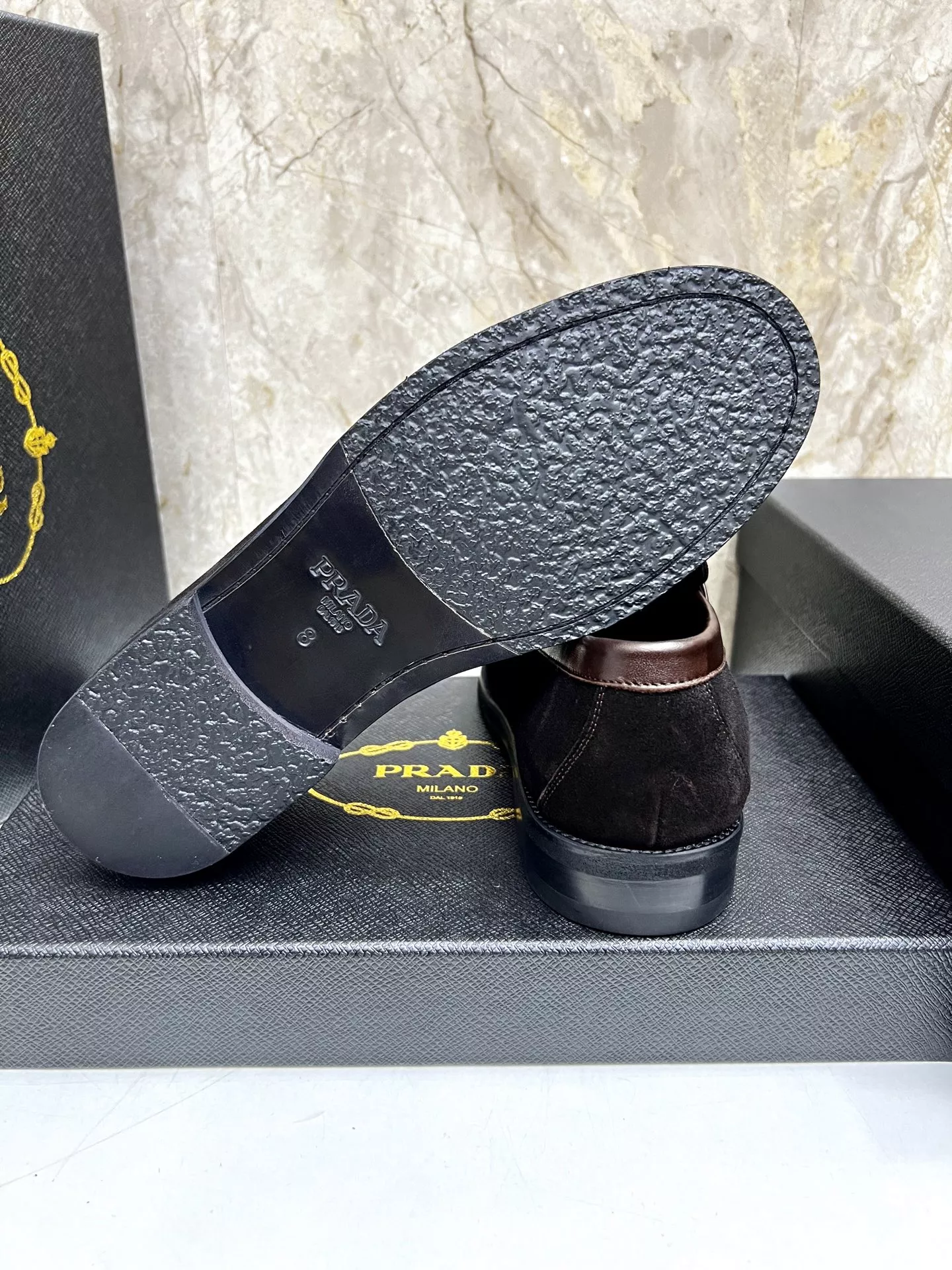 SportInspired 5313 Prada Leather Shoes For Men