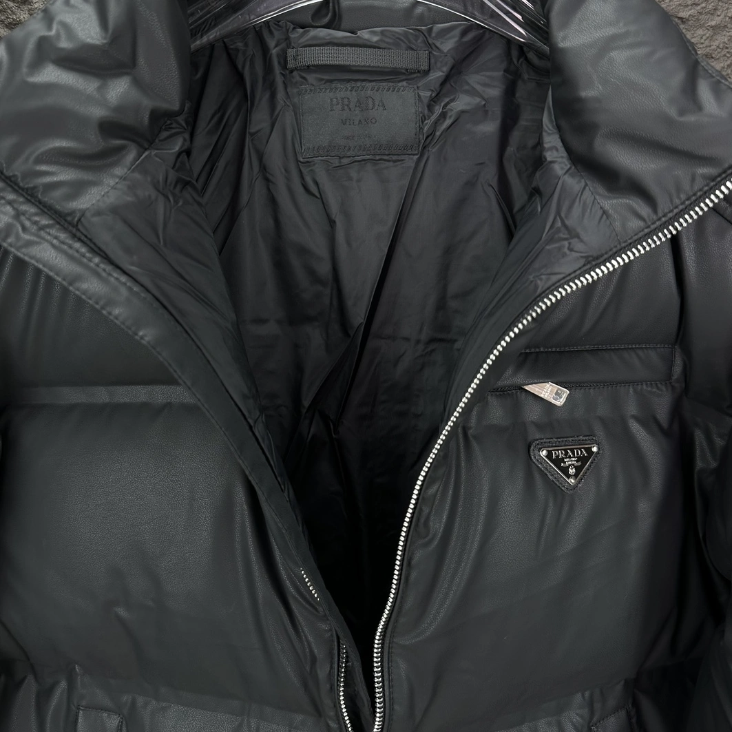 SportInspired 535 Prada Down Feather Coat Long Sleeved For Men
