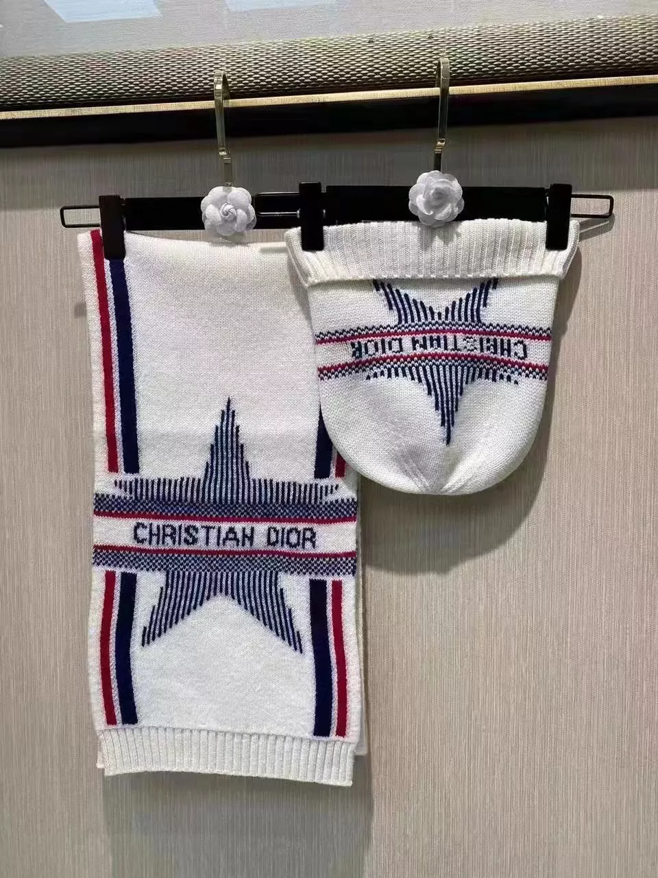 SportInspired 6221 Christian Dior Hat and Scarf Set