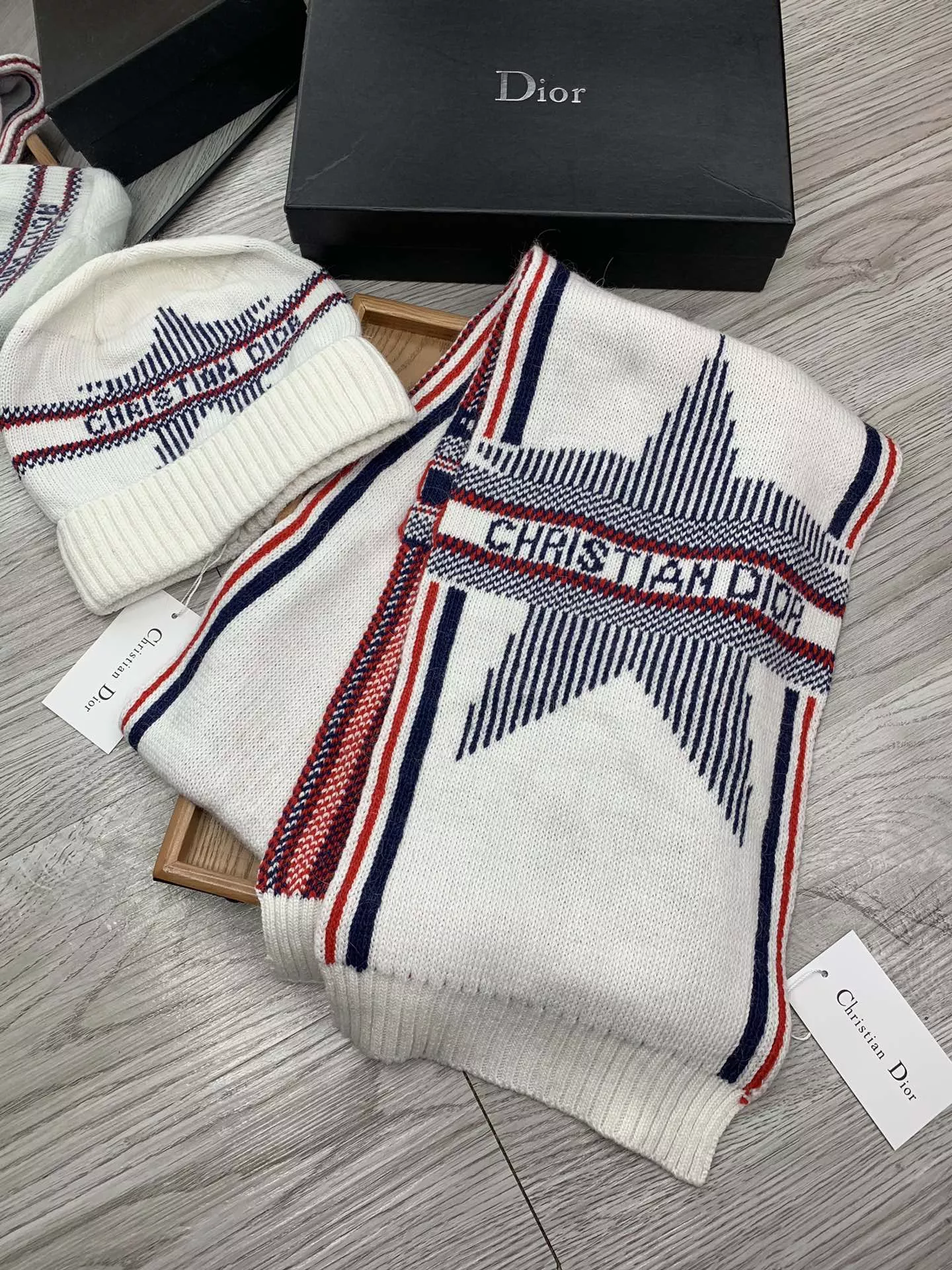 SportInspired 6221 Christian Dior Hat and Scarf Set