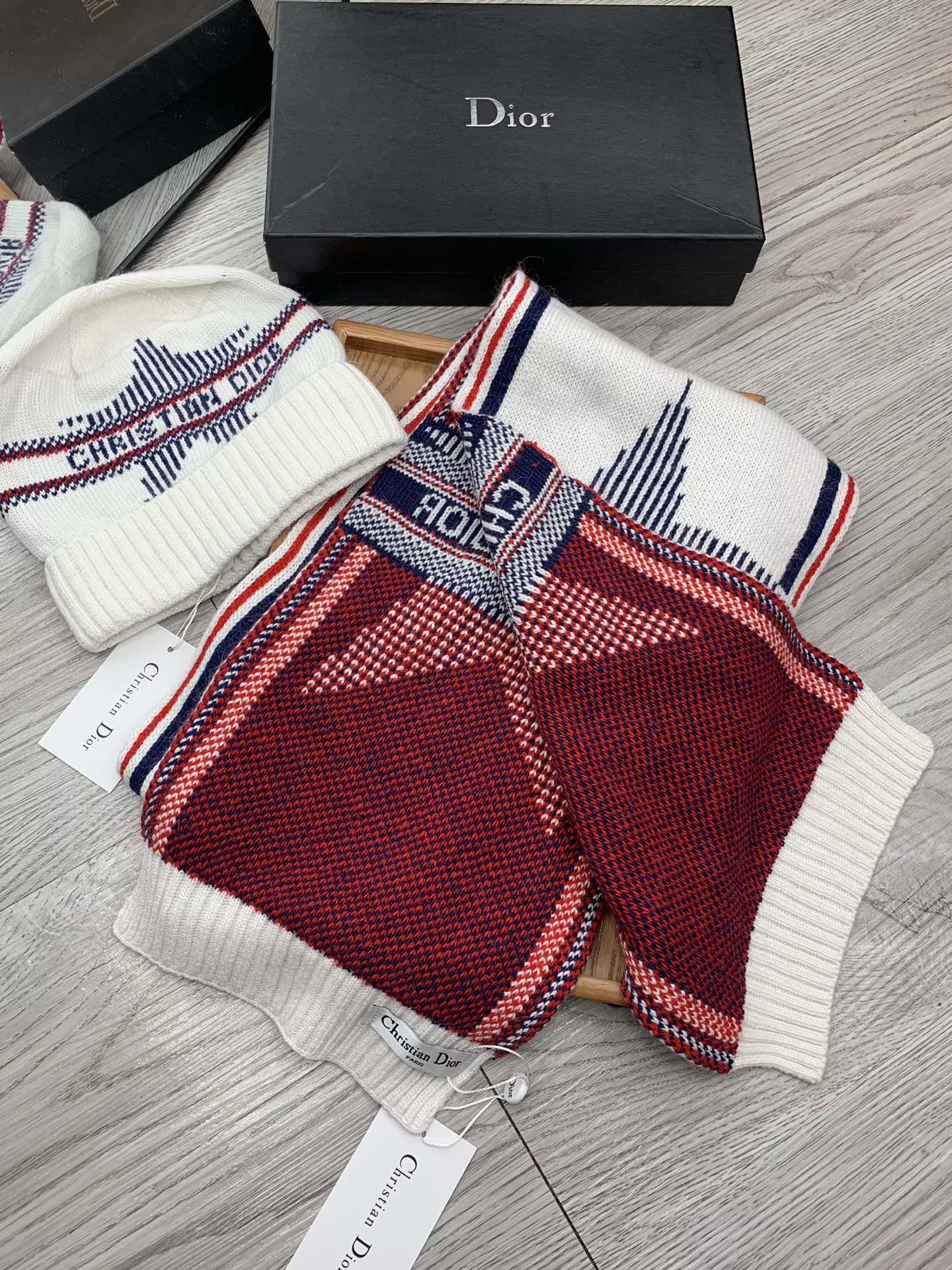 SportInspired 6221 Christian Dior Hat and Scarf Set