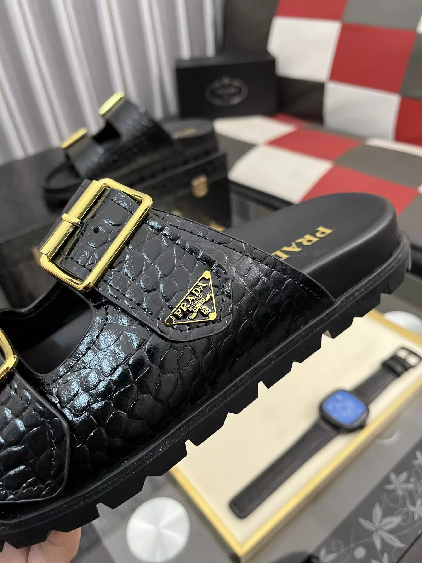 SportInspired 7422 Prada Slippers For Men