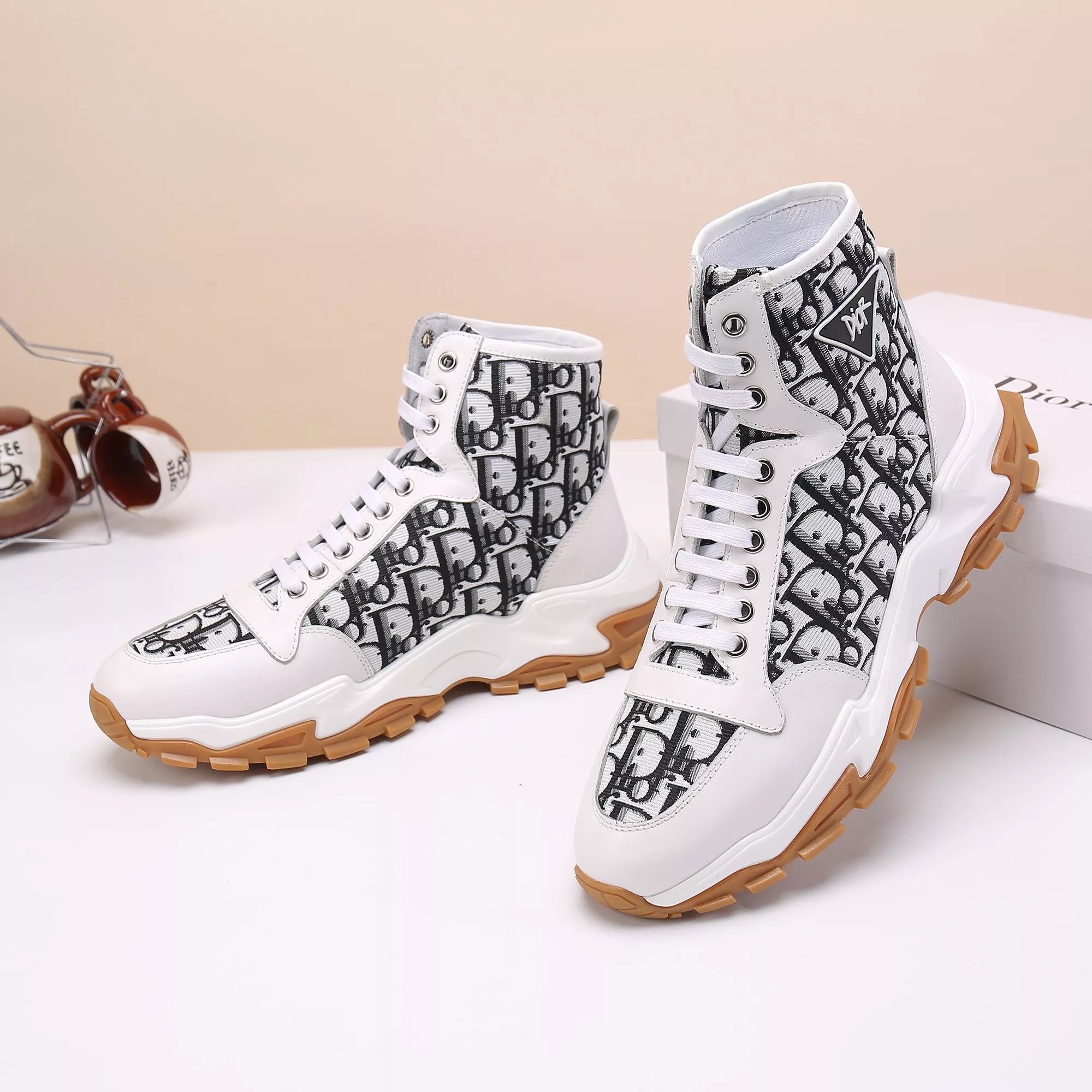 SportInspired 8930 Christian Dior High Top Shoes For Women