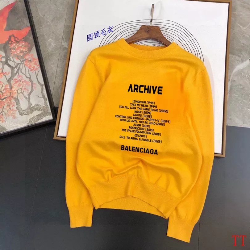 SportInspired 9750 Balenciaga Sweaters Long Sleeved For Men