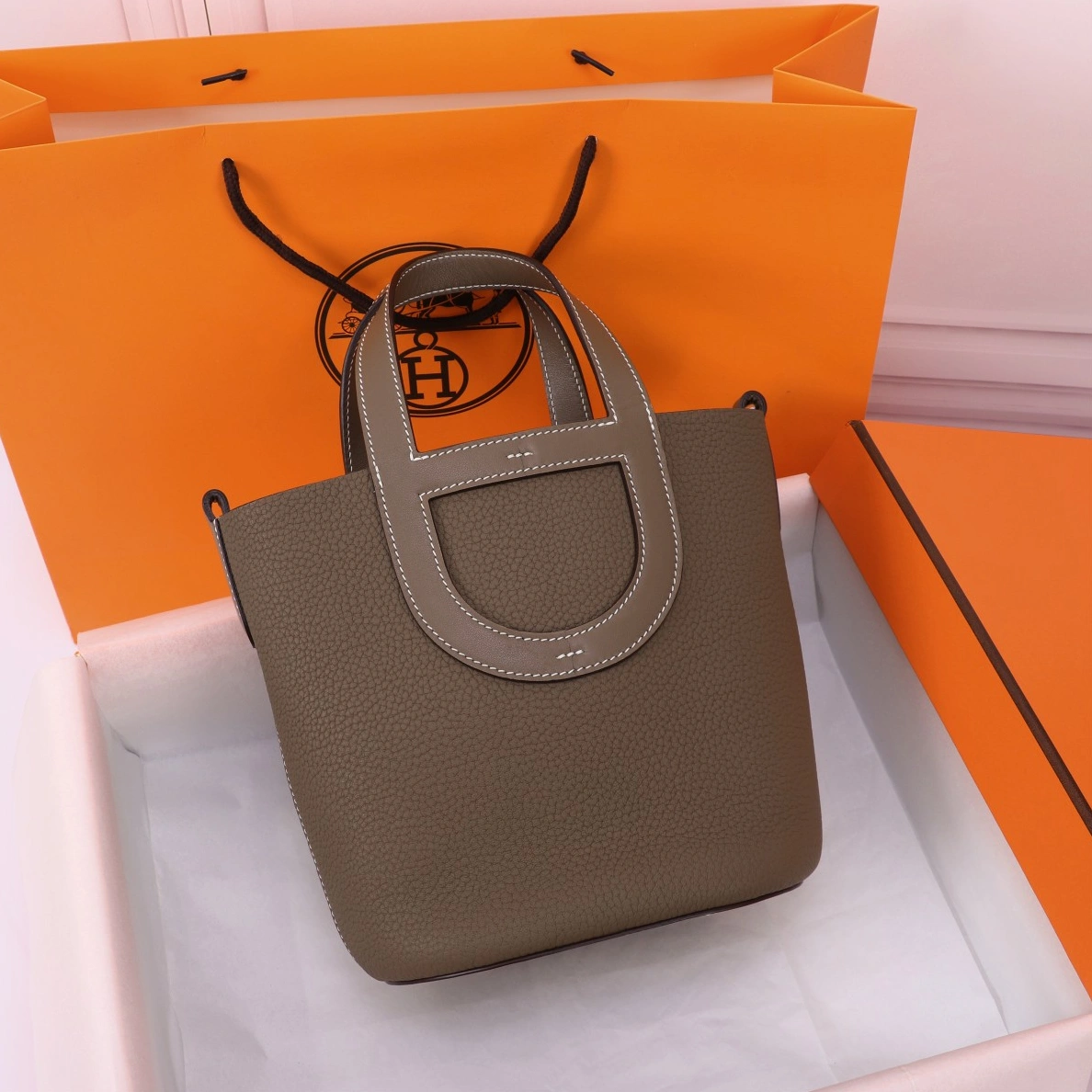SportInspired 9791 Hermes AAA Quality Handbags In Silver For Women