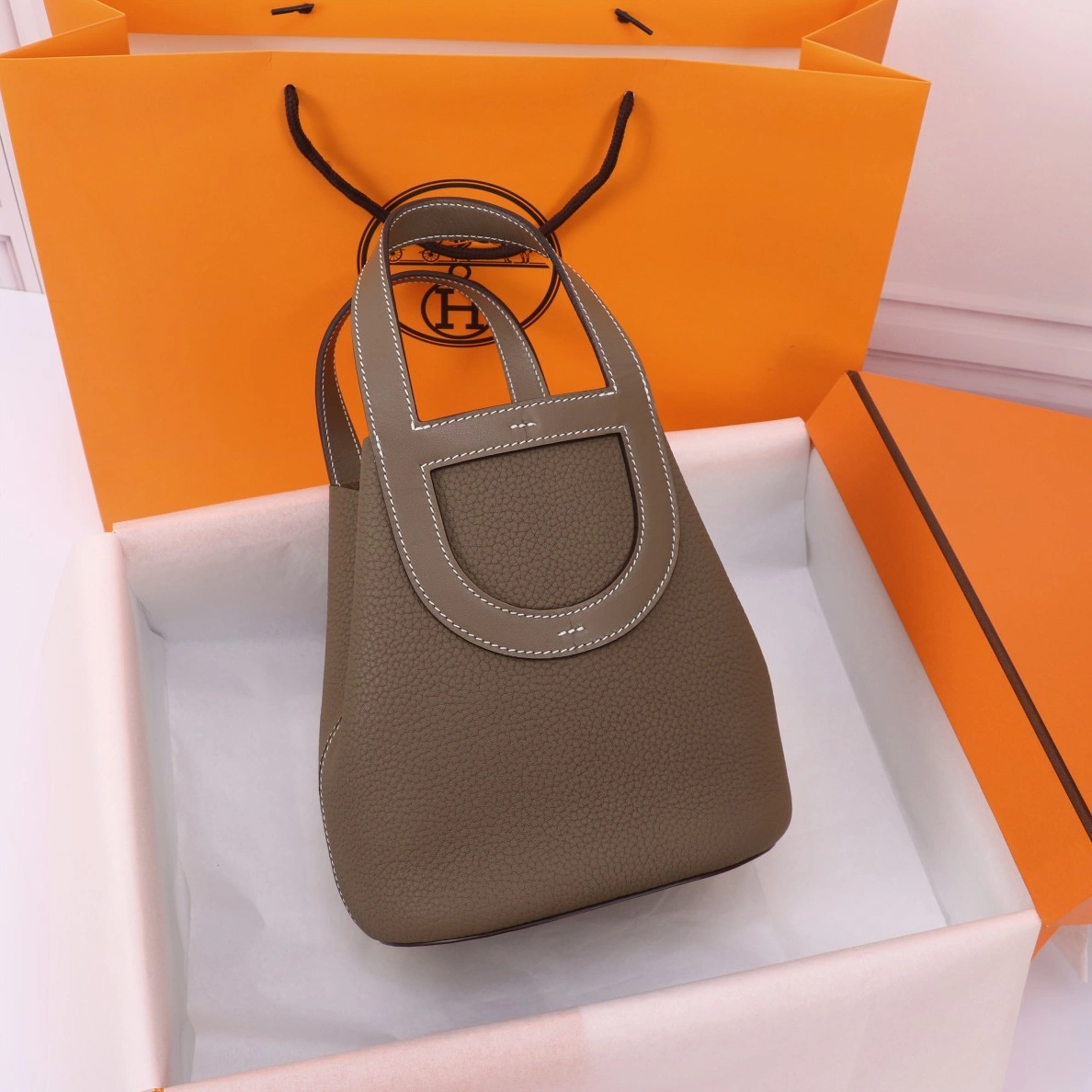 SportInspired 9791 Hermes AAA Quality Handbags In Silver For Women