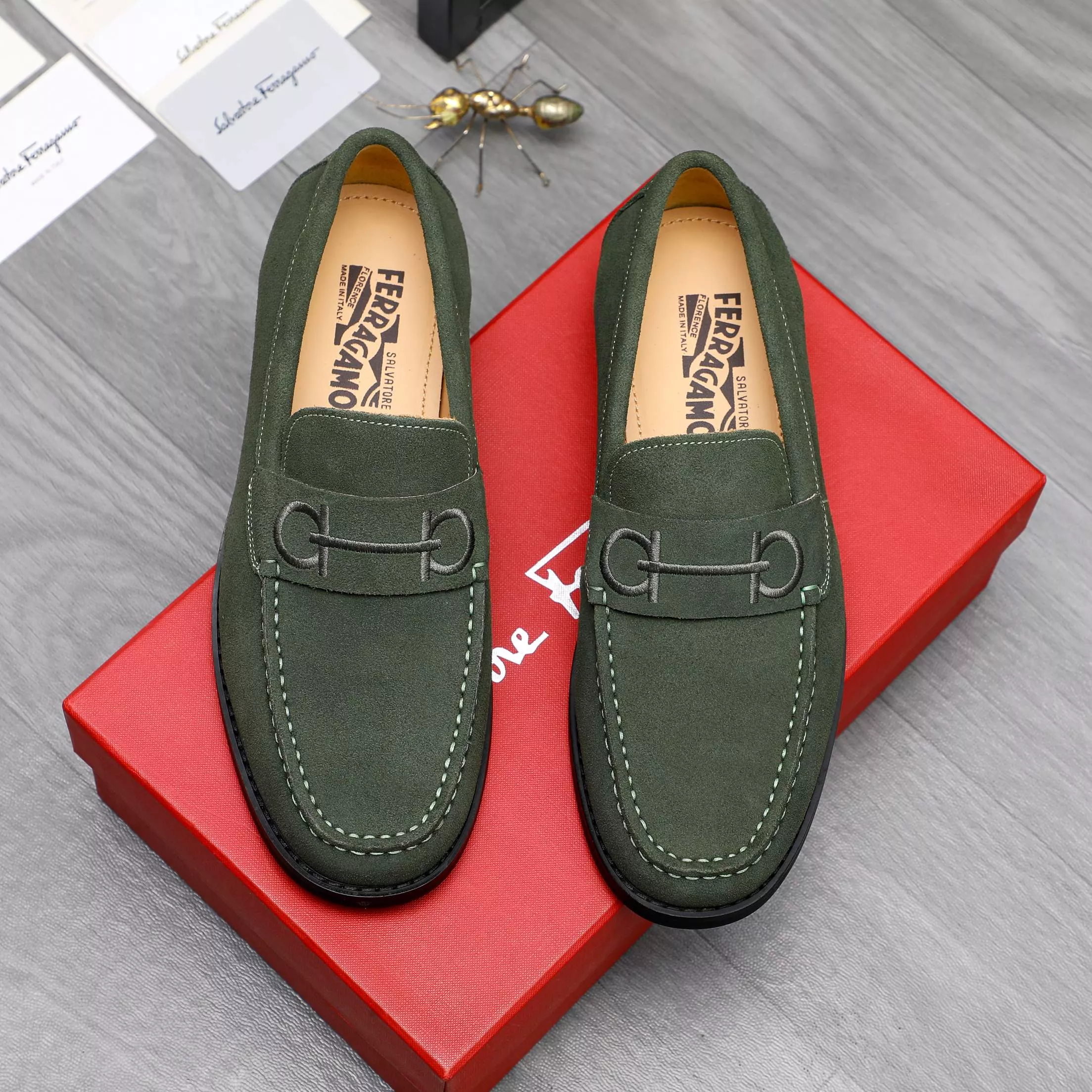 StreetReady 2150 Salvatore Ferragamo Leather Shoes For Men