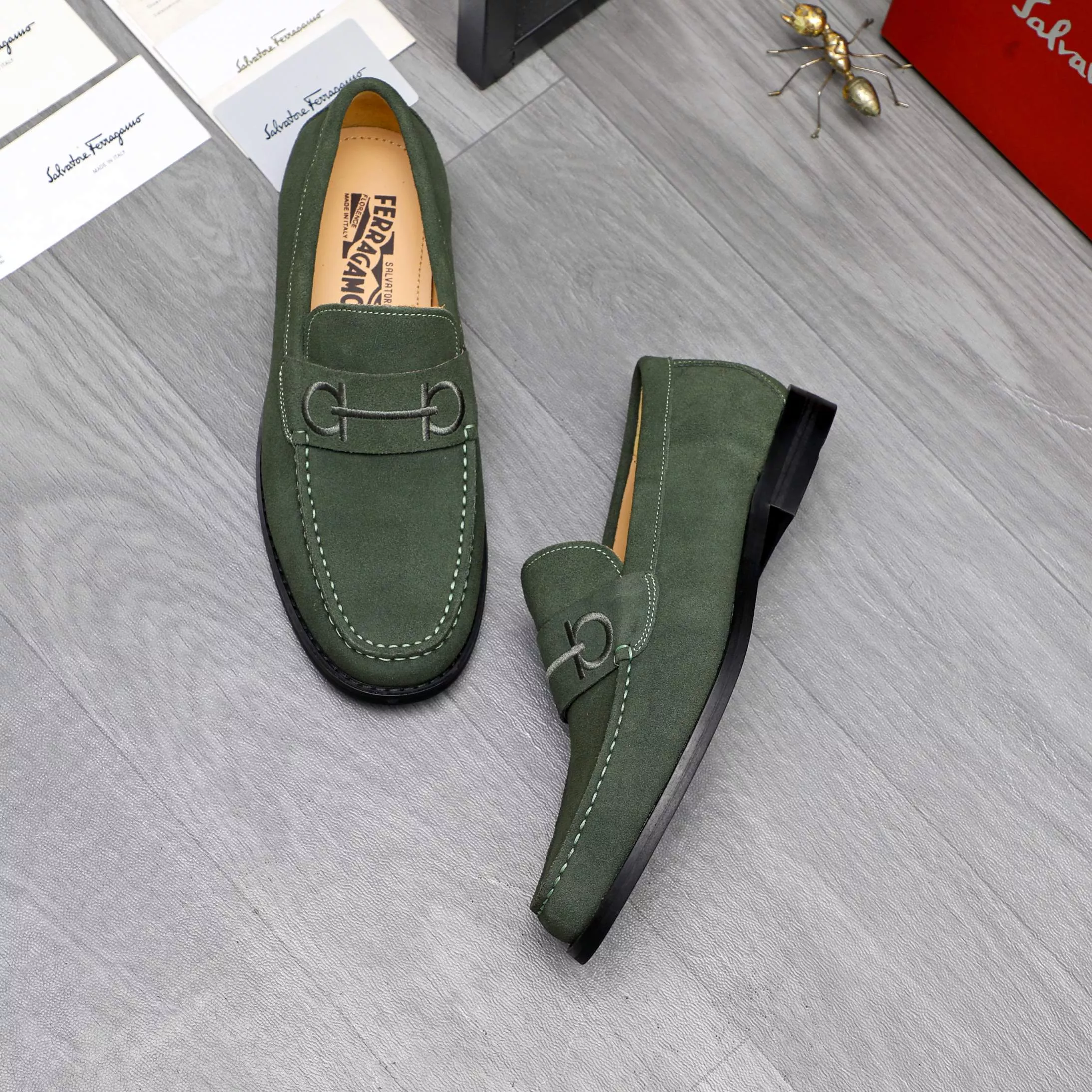 StreetReady 2150 Salvatore Ferragamo Leather Shoes For Men