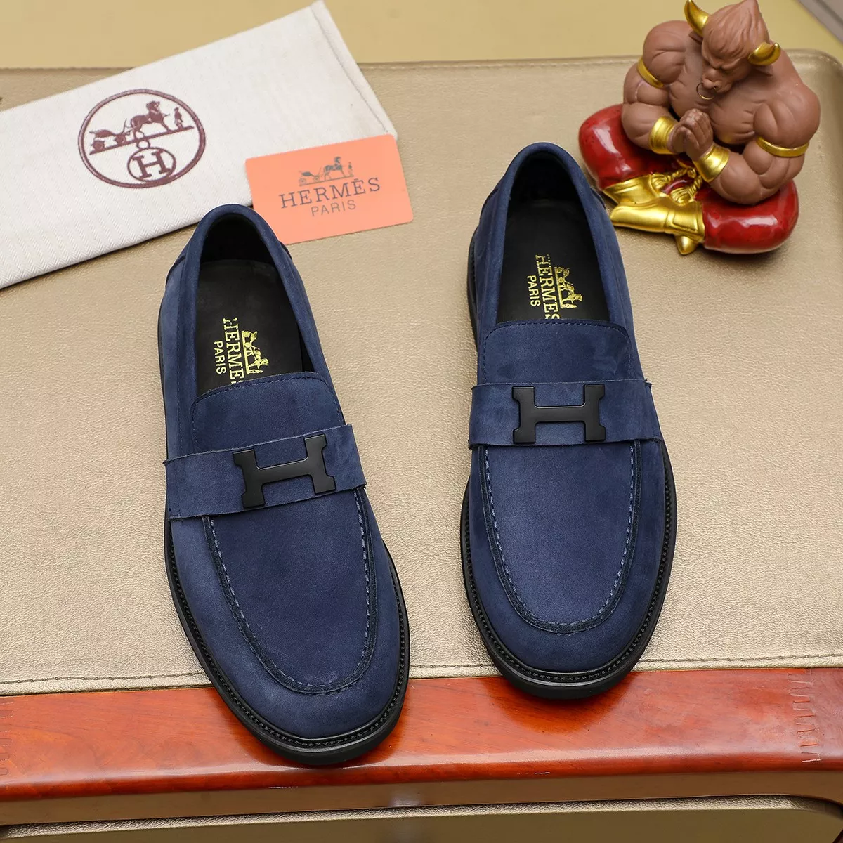 StreetReady 3445 Hermes Leather Shoes For Men