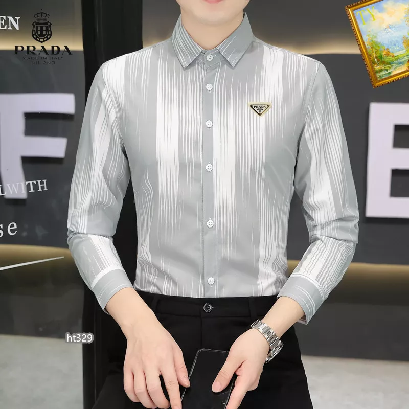 StreetReady 349 Prada Shirts Long Sleeved For Men
