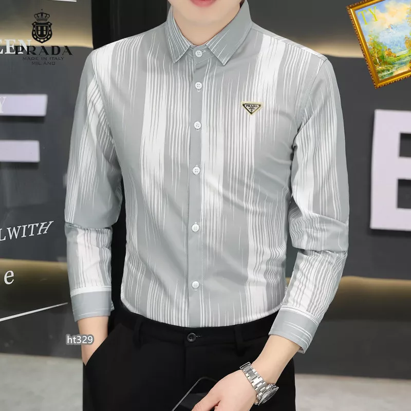 StreetReady 349 Prada Shirts Long Sleeved For Men