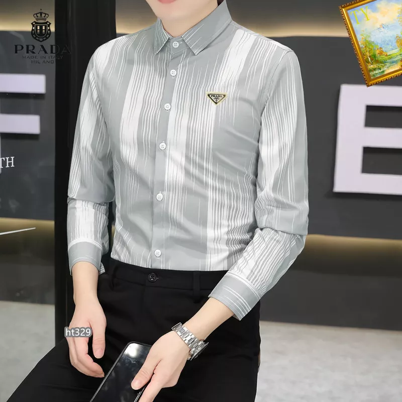 StreetReady 349 Prada Shirts Long Sleeved For Men