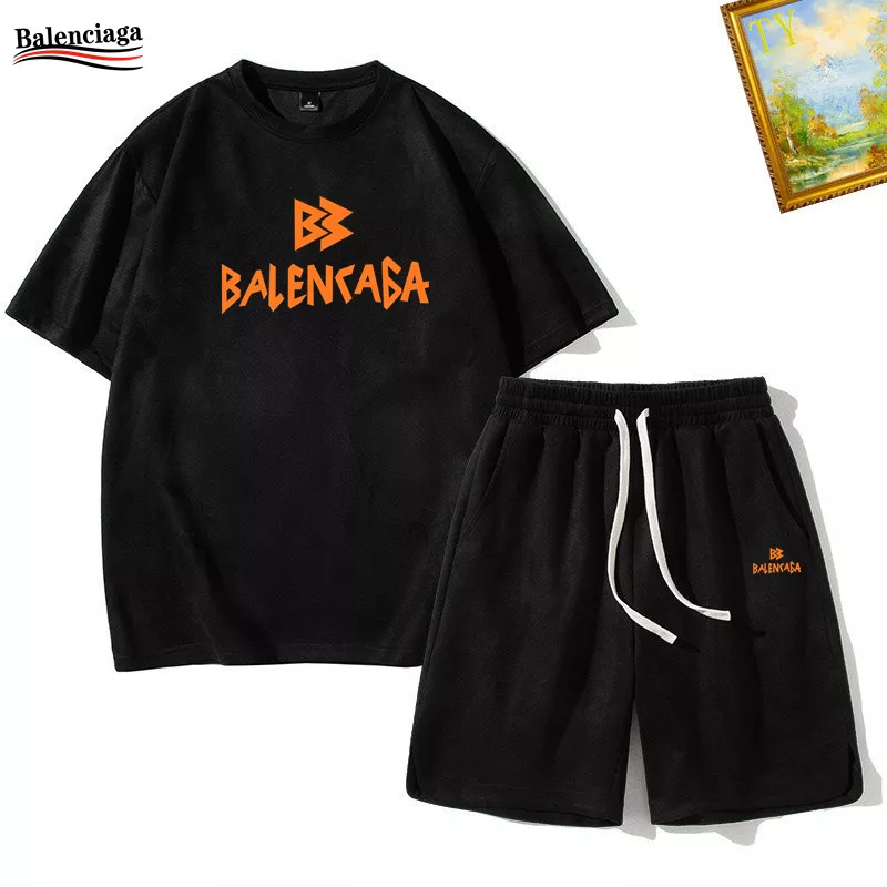 StreetReady 369 Balenciaga Fashion Tracksuits Short Sleeved For Men