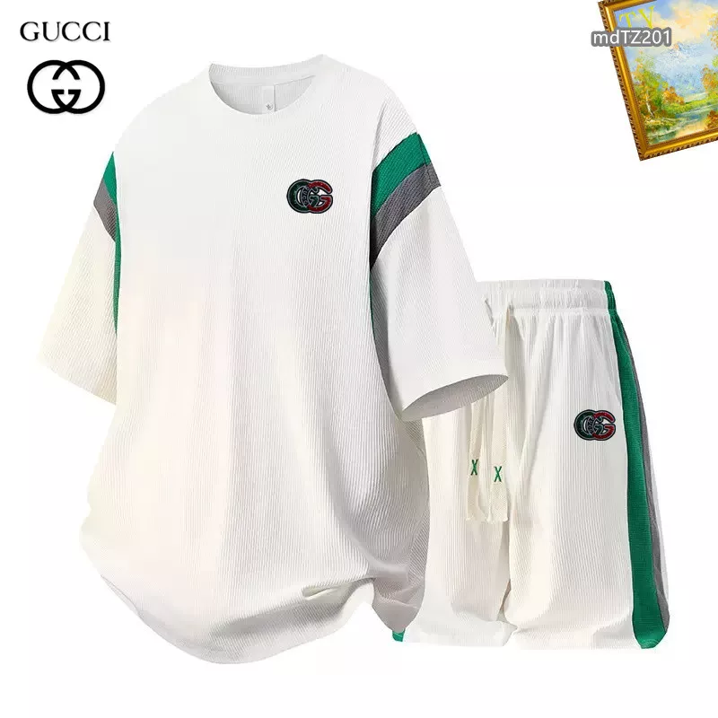StreetReady 3734 Gucci Tracksuits Short Sleeved For Men