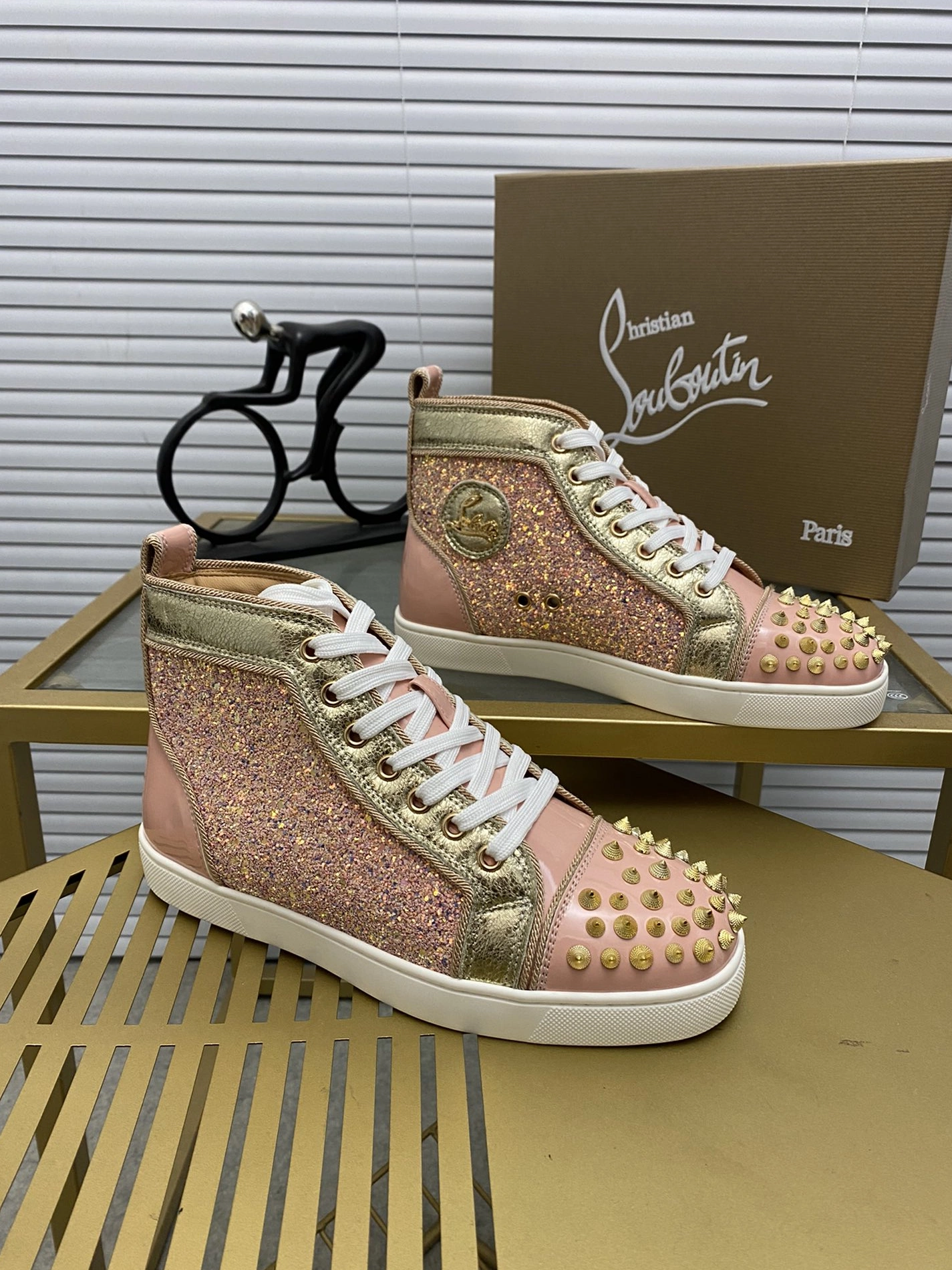 StreetReady 3815 Christian Louboutin High Top Shoes For Men