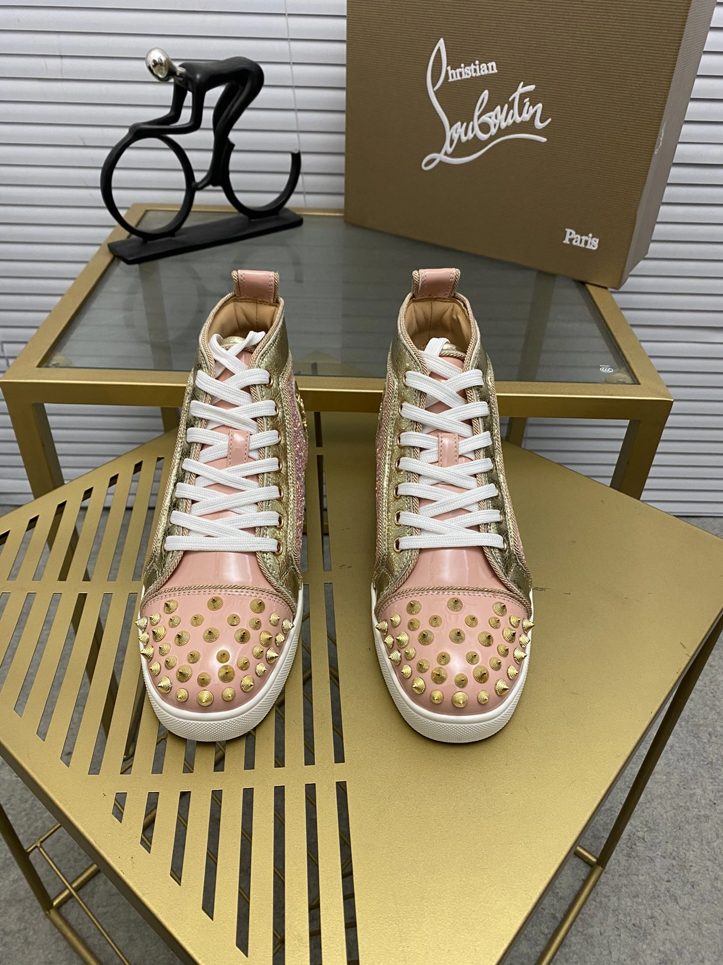 StreetReady 3815 Christian Louboutin High Top Shoes For Men