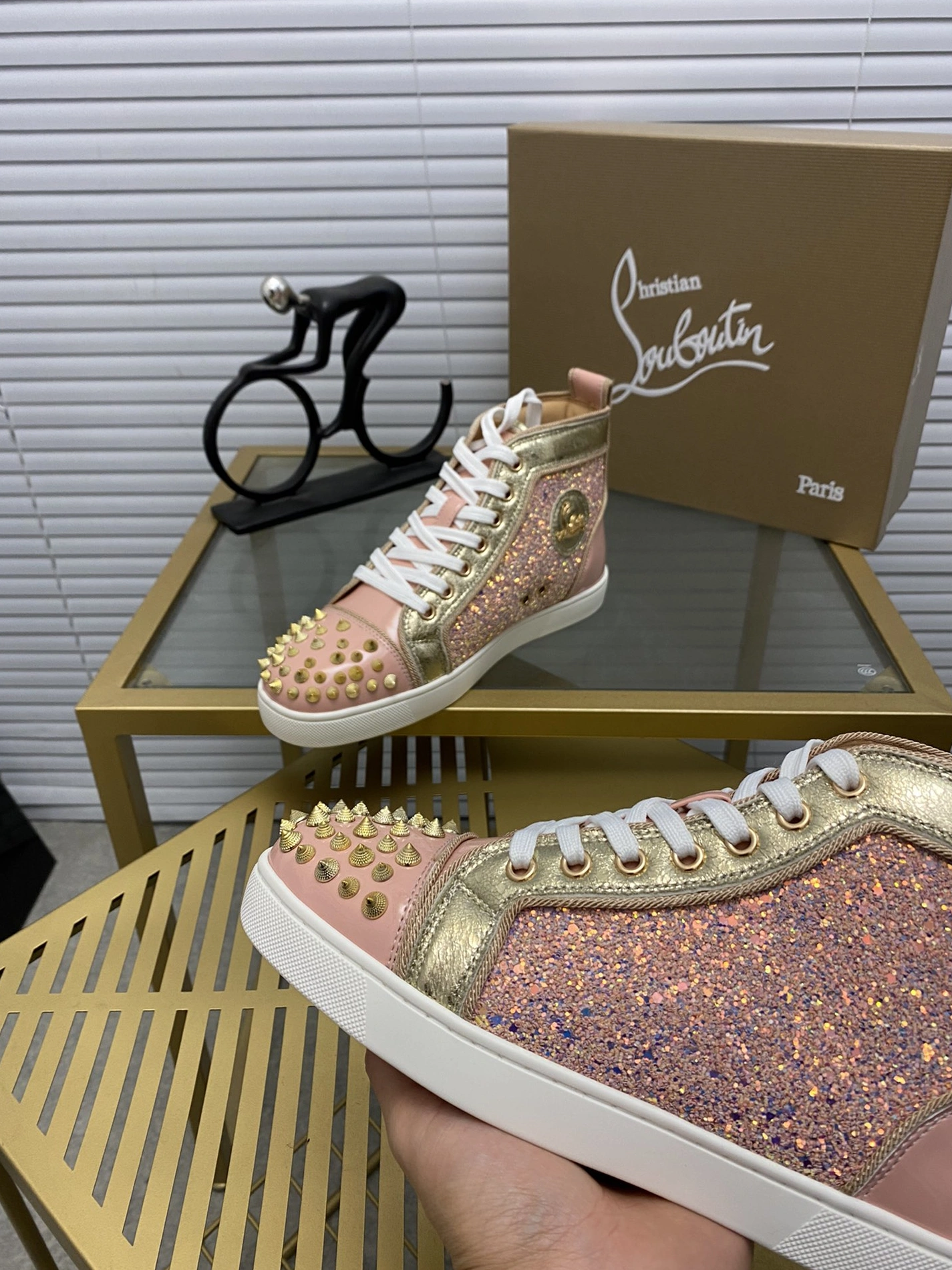 StreetReady 3815 Christian Louboutin High Top Shoes For Men