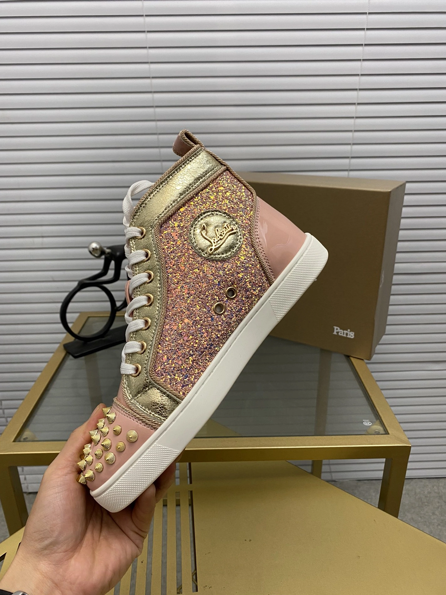 StreetReady 3815 Christian Louboutin High Top Shoes For Men