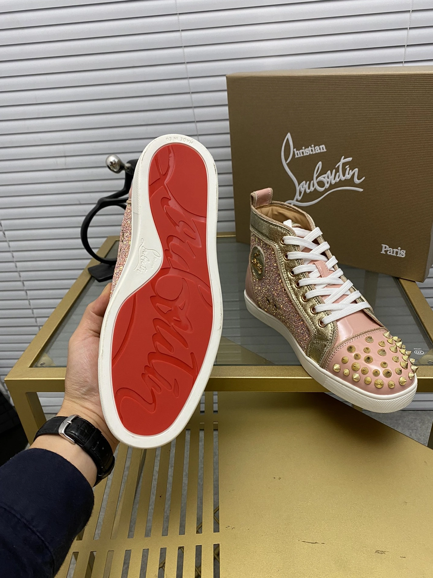 StreetReady 3815 Christian Louboutin High Top Shoes For Men