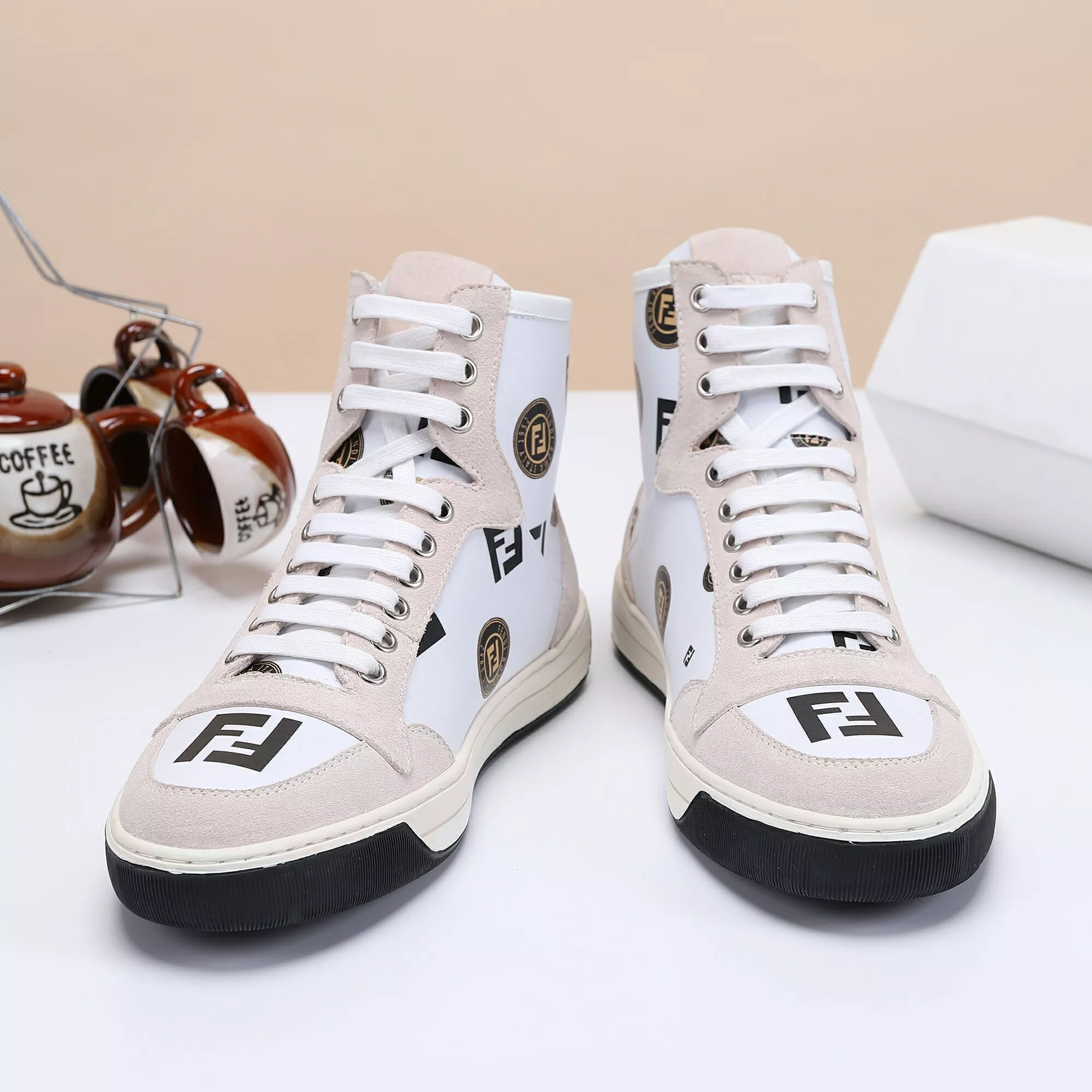 StreetReady 3995 Fendi High Tops Casual Shoes For Men