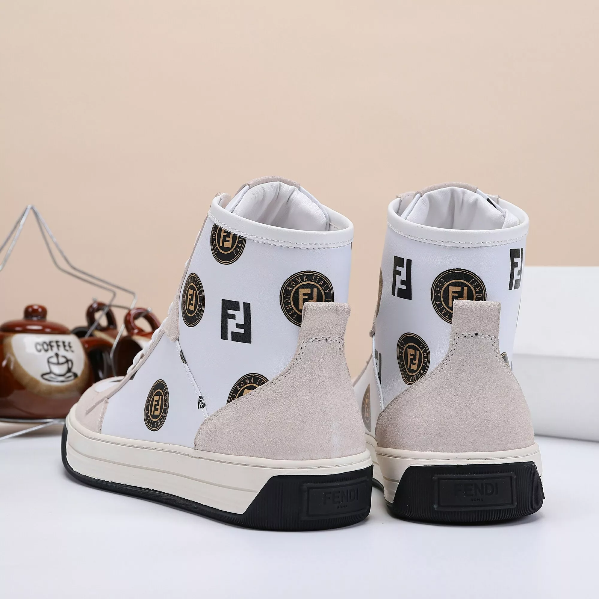 StreetReady 3995 Fendi High Tops Casual Shoes For Men