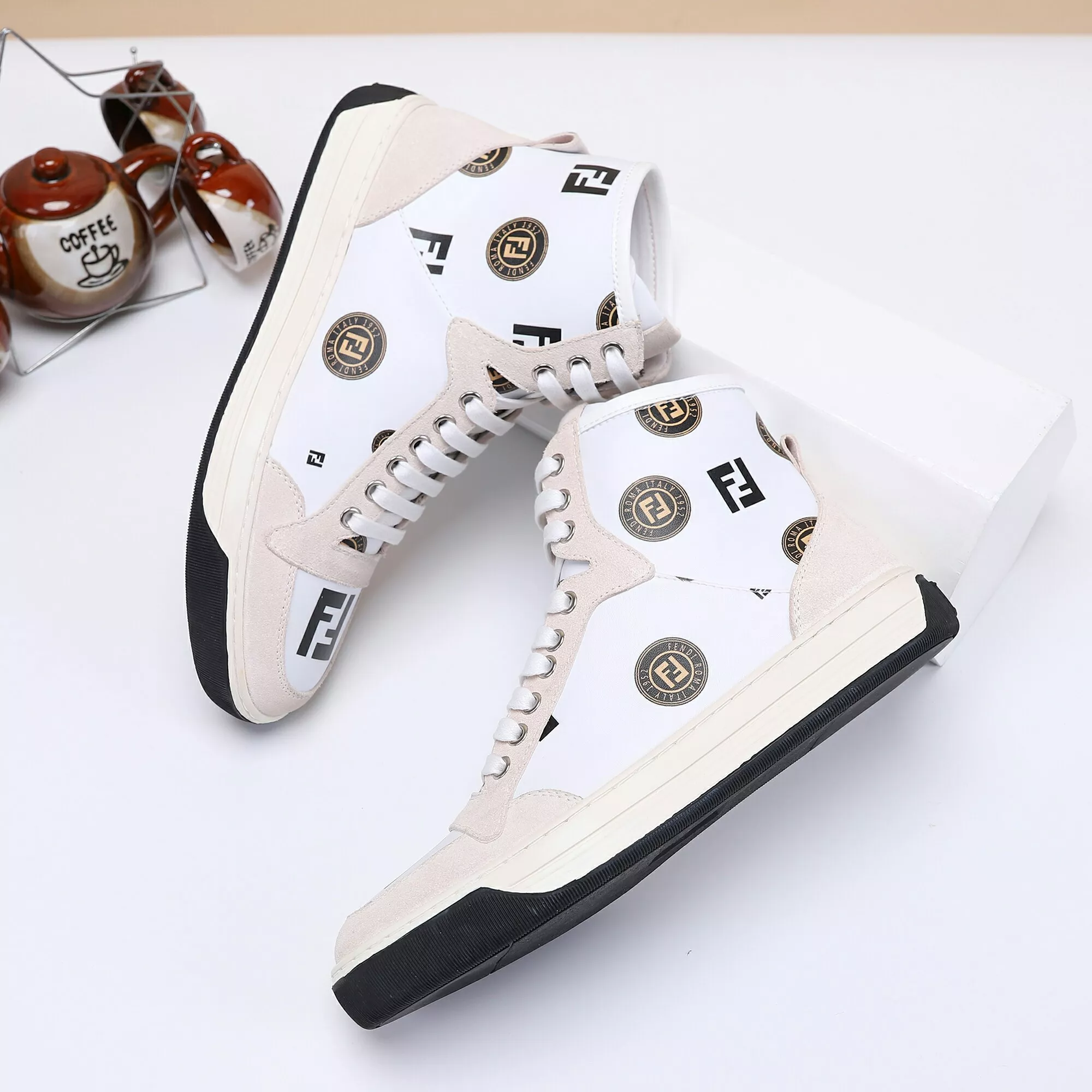 StreetReady 3995 Fendi High Tops Casual Shoes For Men