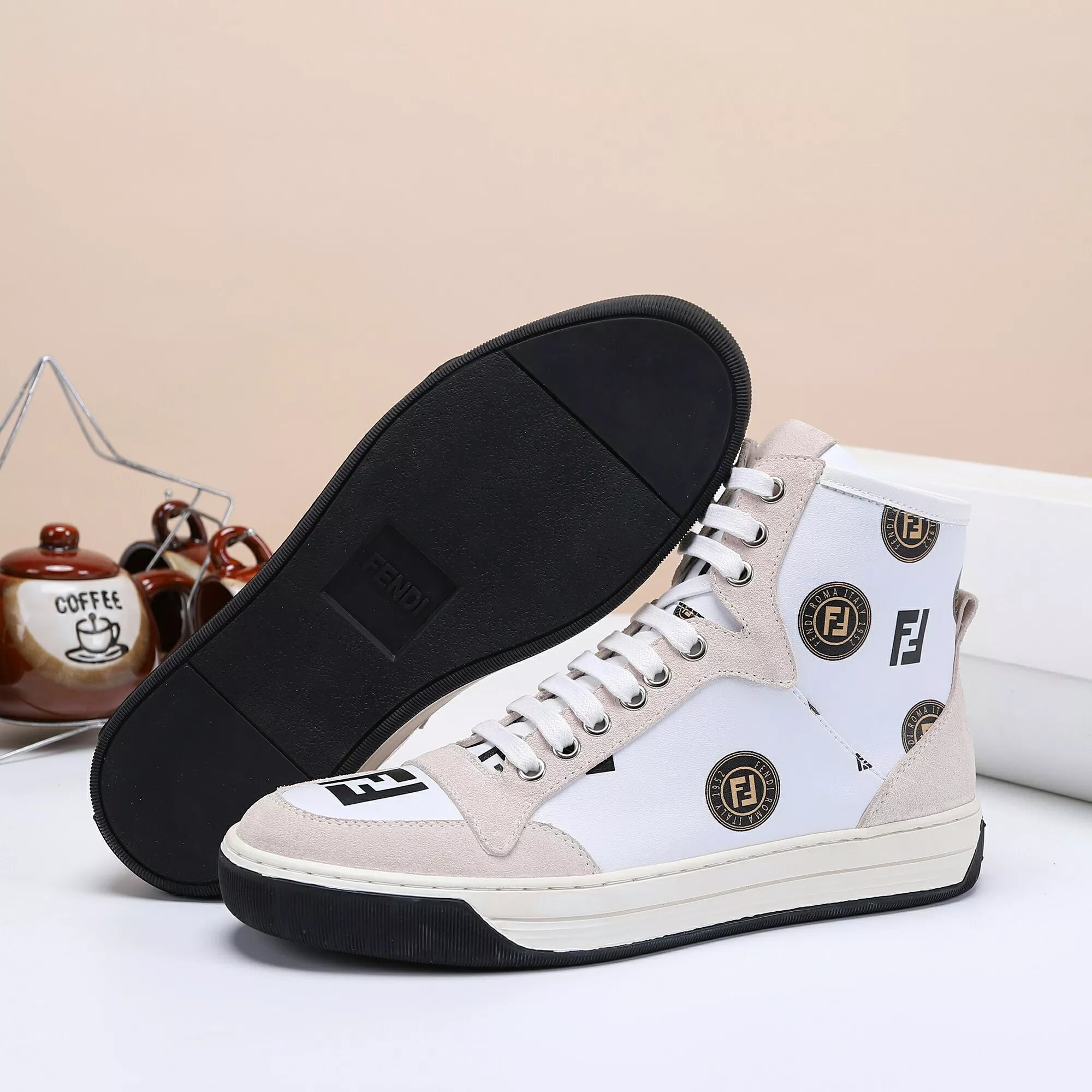 StreetReady 3995 Fendi High Tops Casual Shoes For Men