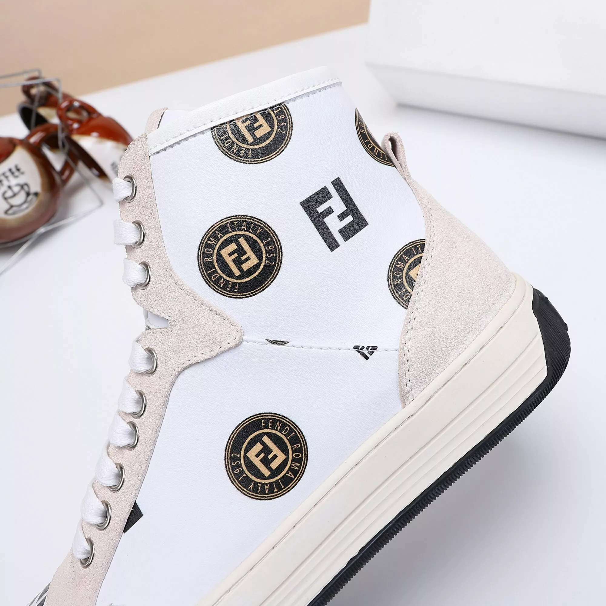 StreetReady 3995 Fendi High Tops Casual Shoes For Men