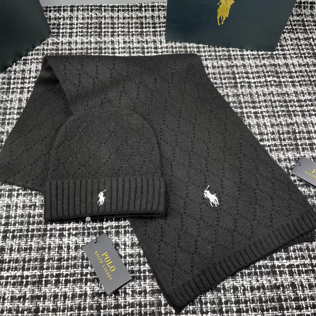 StreetReady 4367 Ralph Lauren Polo Hat and Scarf Set