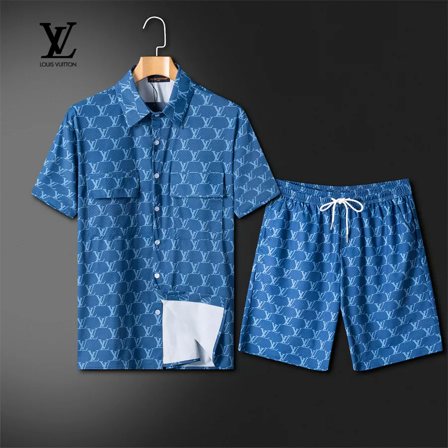StreetReady 5502 Louis Vuitton LV Tracksuits Short Sleeved For Men