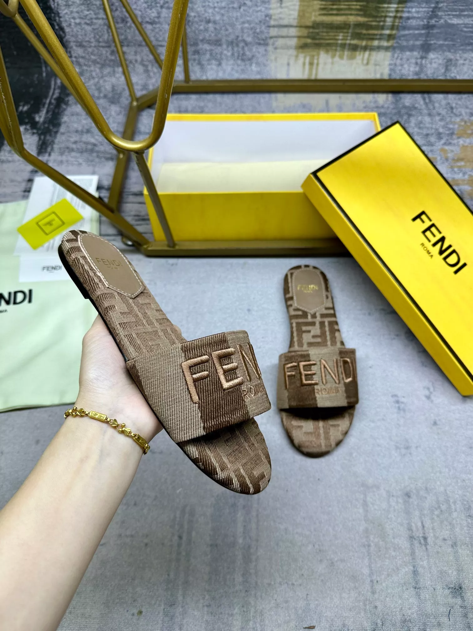 StreetReady 7262 Fendi Slippers For Women