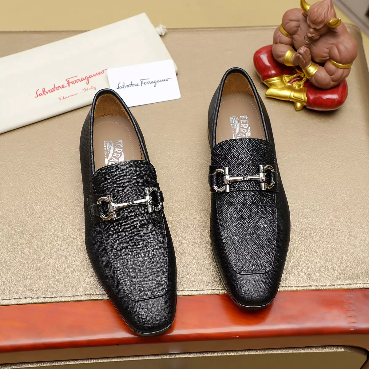 StreetReady 7615 Salvatore Ferragamo Leather Shoes For Men