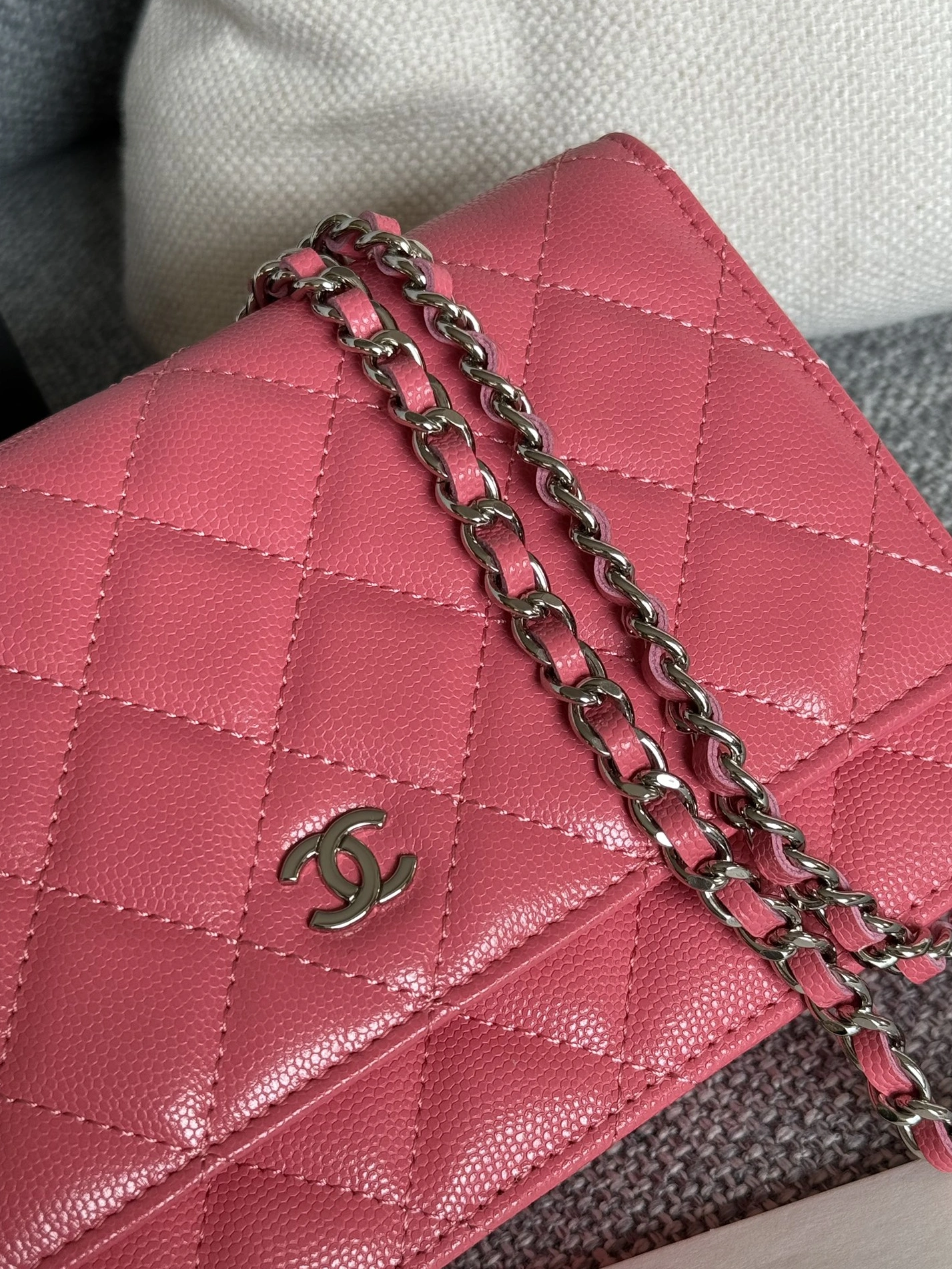StreetReady 7790 Chanel AAA Quality Messenger Bags In Silver For Women