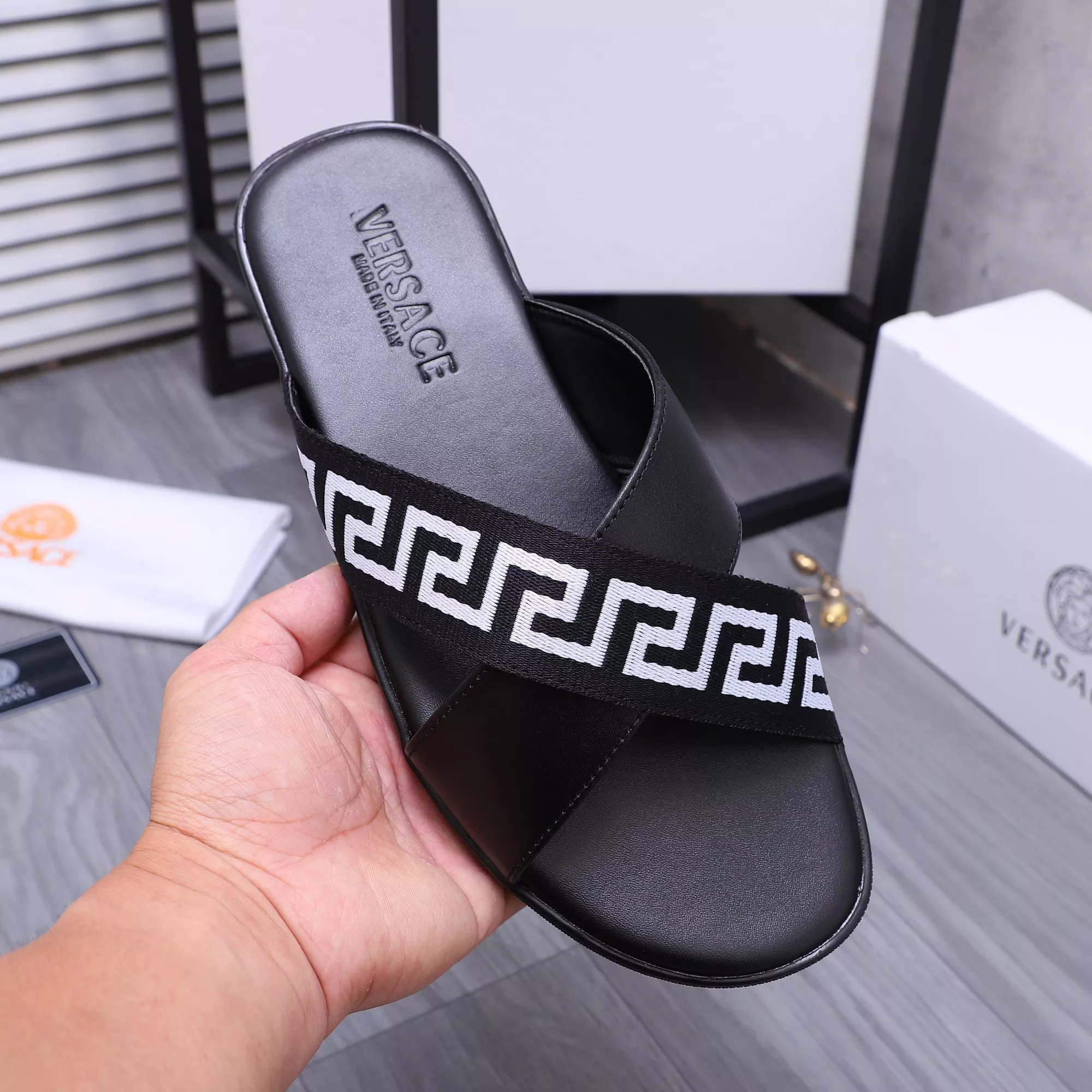 StreetReady 8026 Versace Slippers For Men