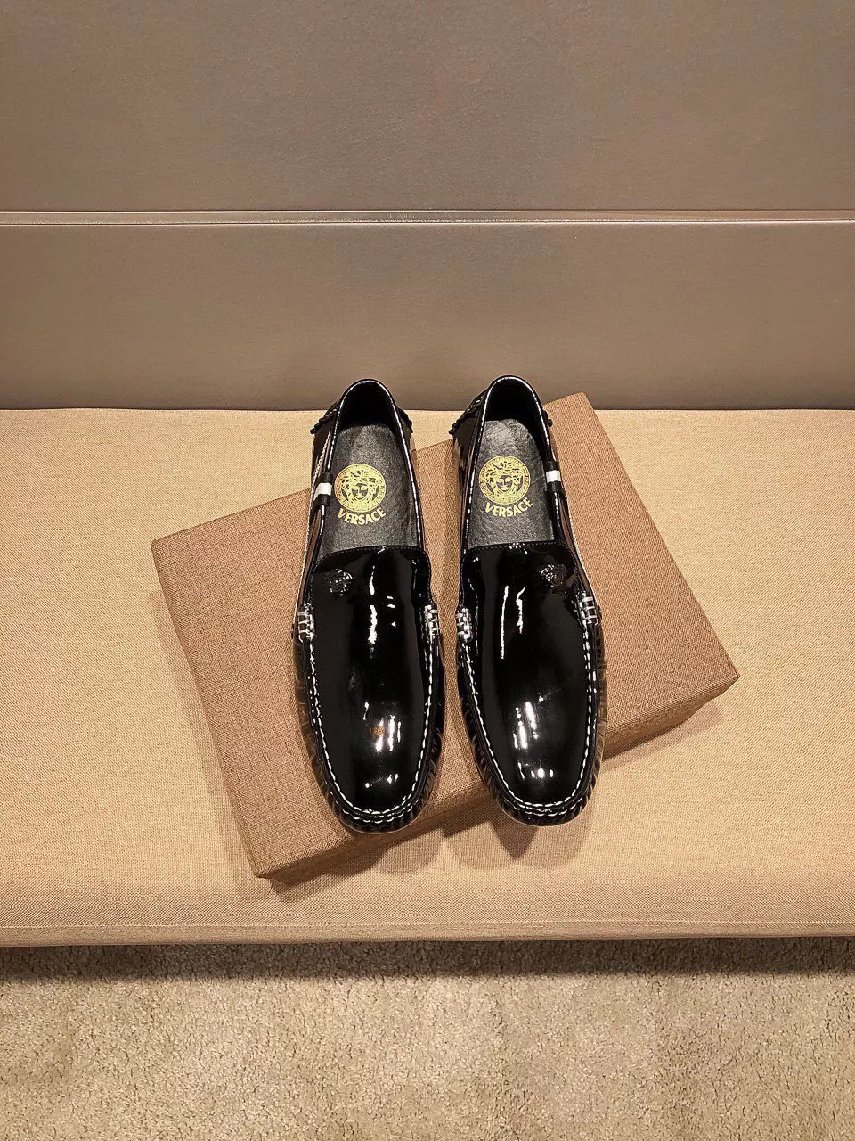 StreetReady 8556 Versace Leather Shoes For Men