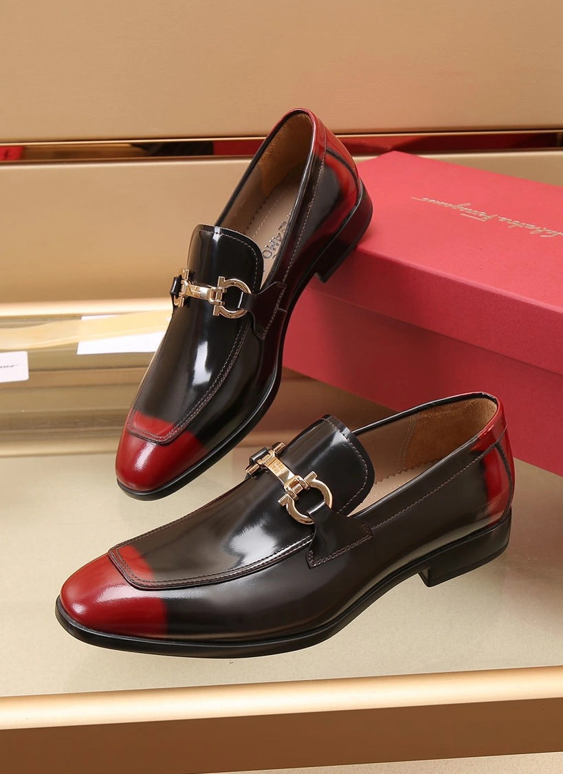 StreetReady 9096 Salvatore Ferragamo Leather Shoes For Men