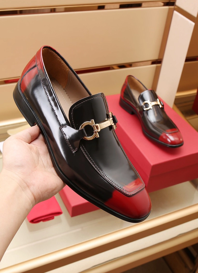 StreetReady 9096 Salvatore Ferragamo Leather Shoes For Men