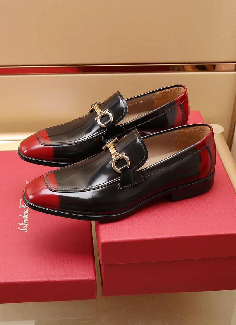 StreetReady 9096 Salvatore Ferragamo Leather Shoes For Men