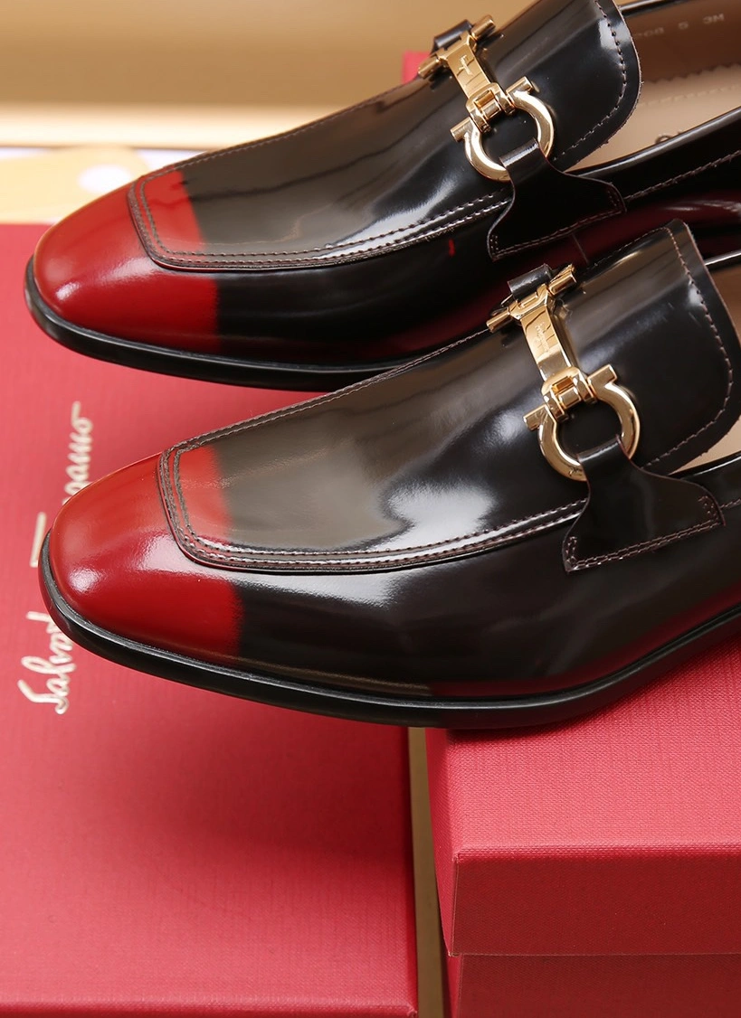 StreetReady 9096 Salvatore Ferragamo Leather Shoes For Men