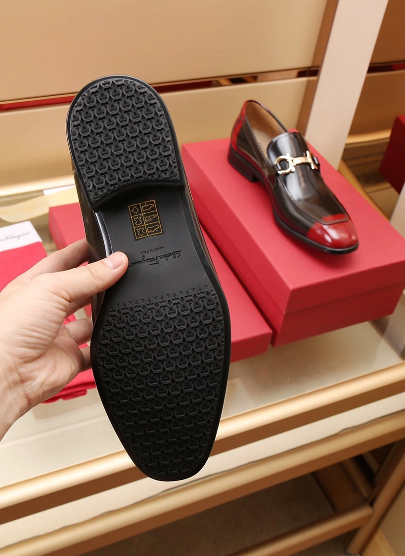 StreetReady 9096 Salvatore Ferragamo Leather Shoes For Men