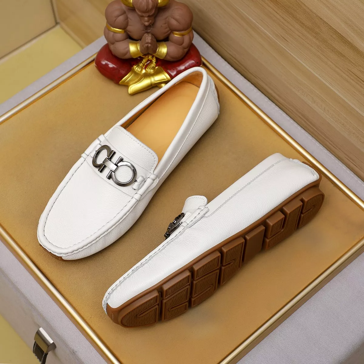 StreetReady 9149 Salvatore Ferragamo Leather Shoes For Men