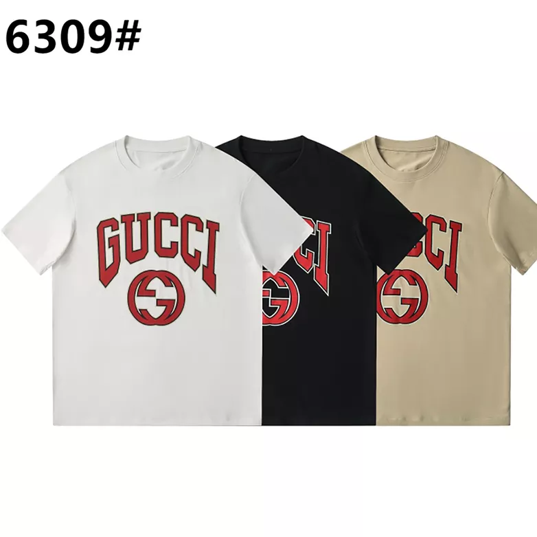 Stylish 1242 Gucci T-Shirts Short Sleeved For Unisex