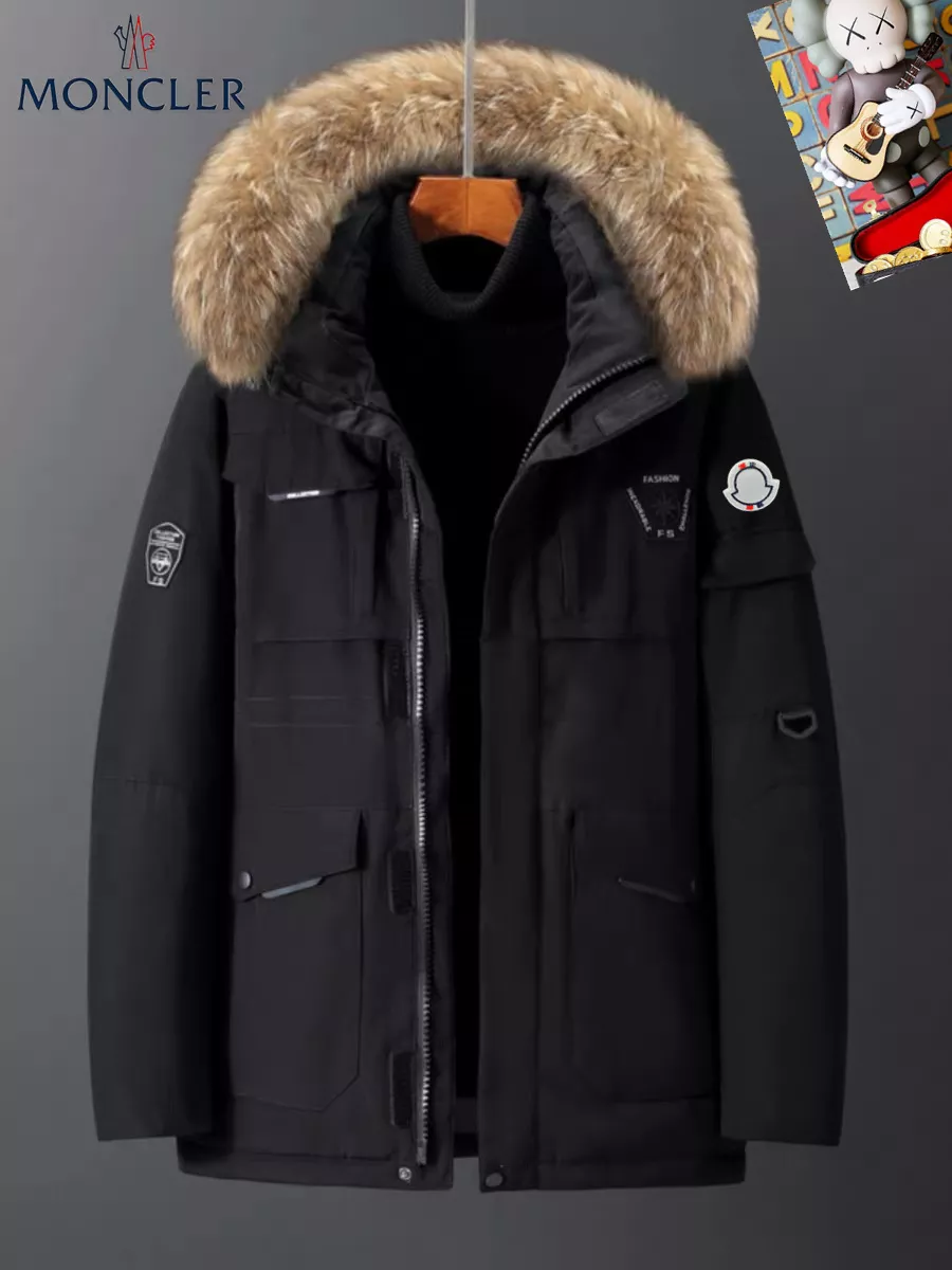 Stylish 1441 Moncler Down Feather Coat Long Sleeved For Men