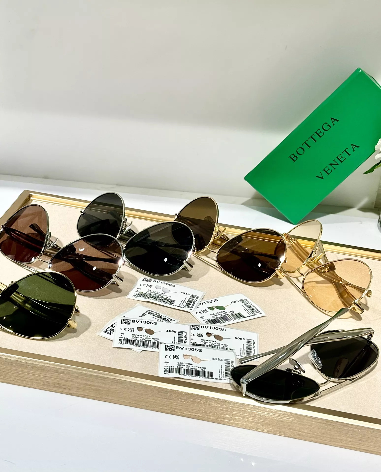 Stylish 1470 Bottega Veneta AAA Quality Sunglasses