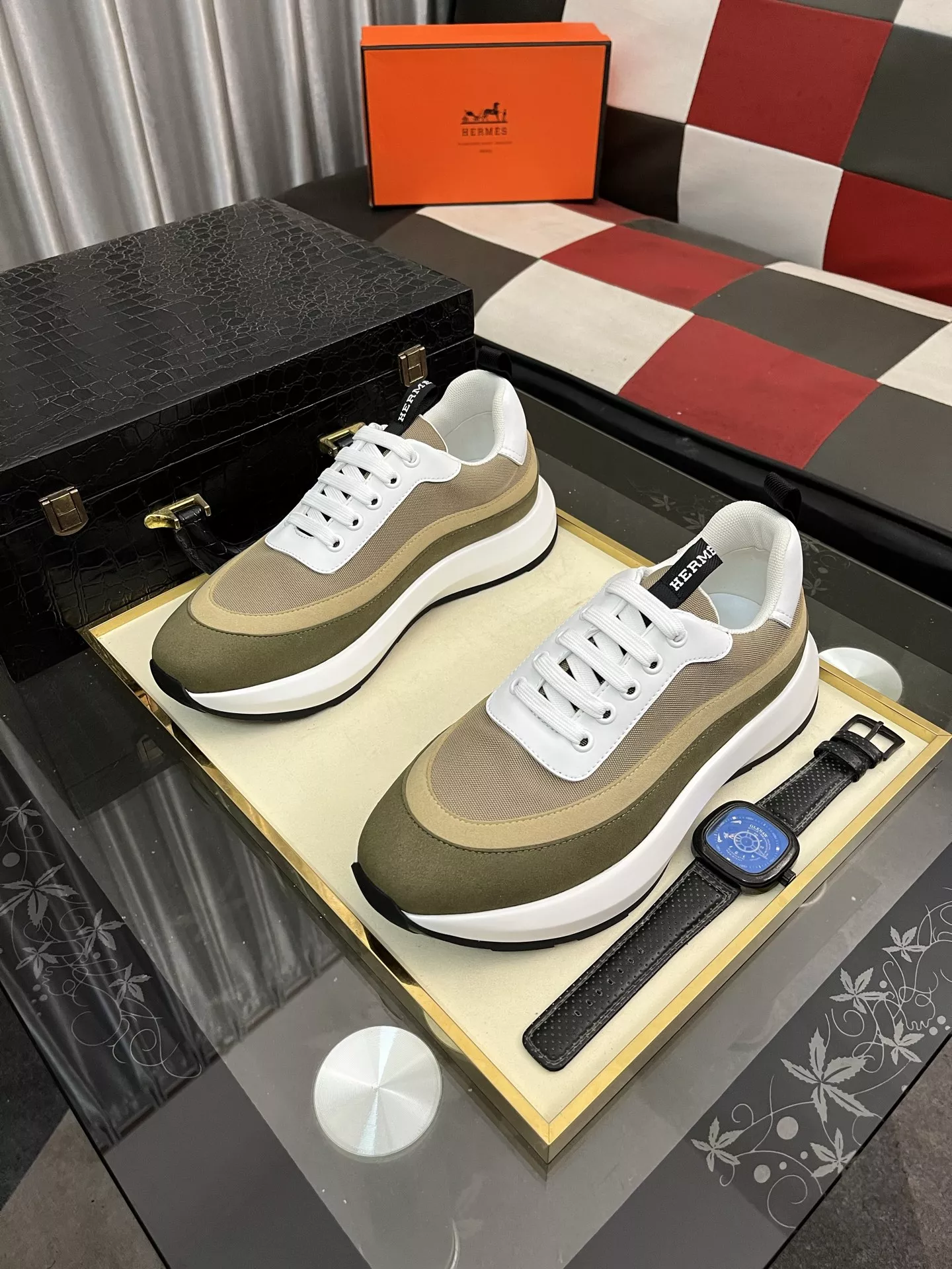 Stylish 2523 Hermes Casual Shoes For Men