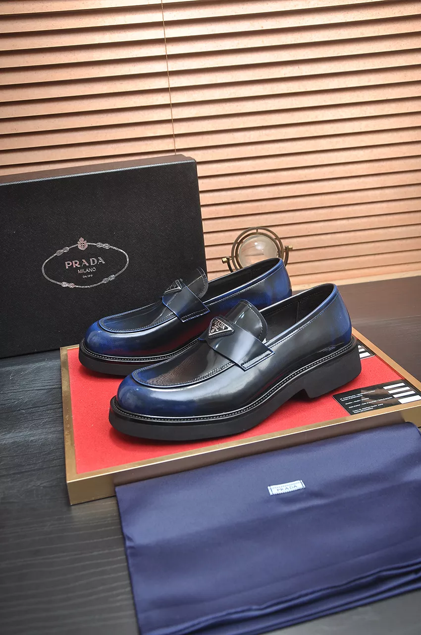 Stylish 2837 Prada Leather Shoes For Men