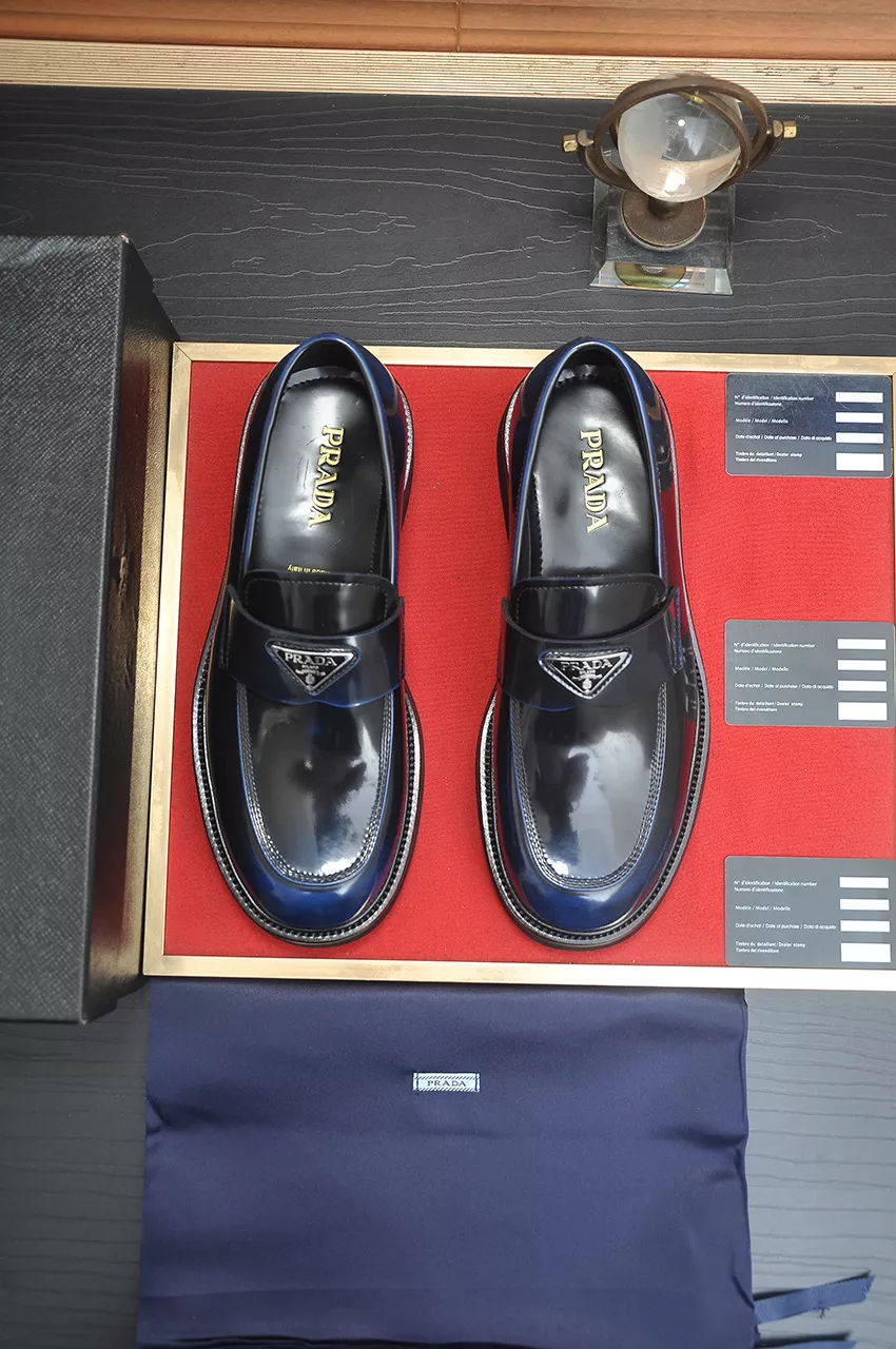 Stylish 2837 Prada Leather Shoes For Men