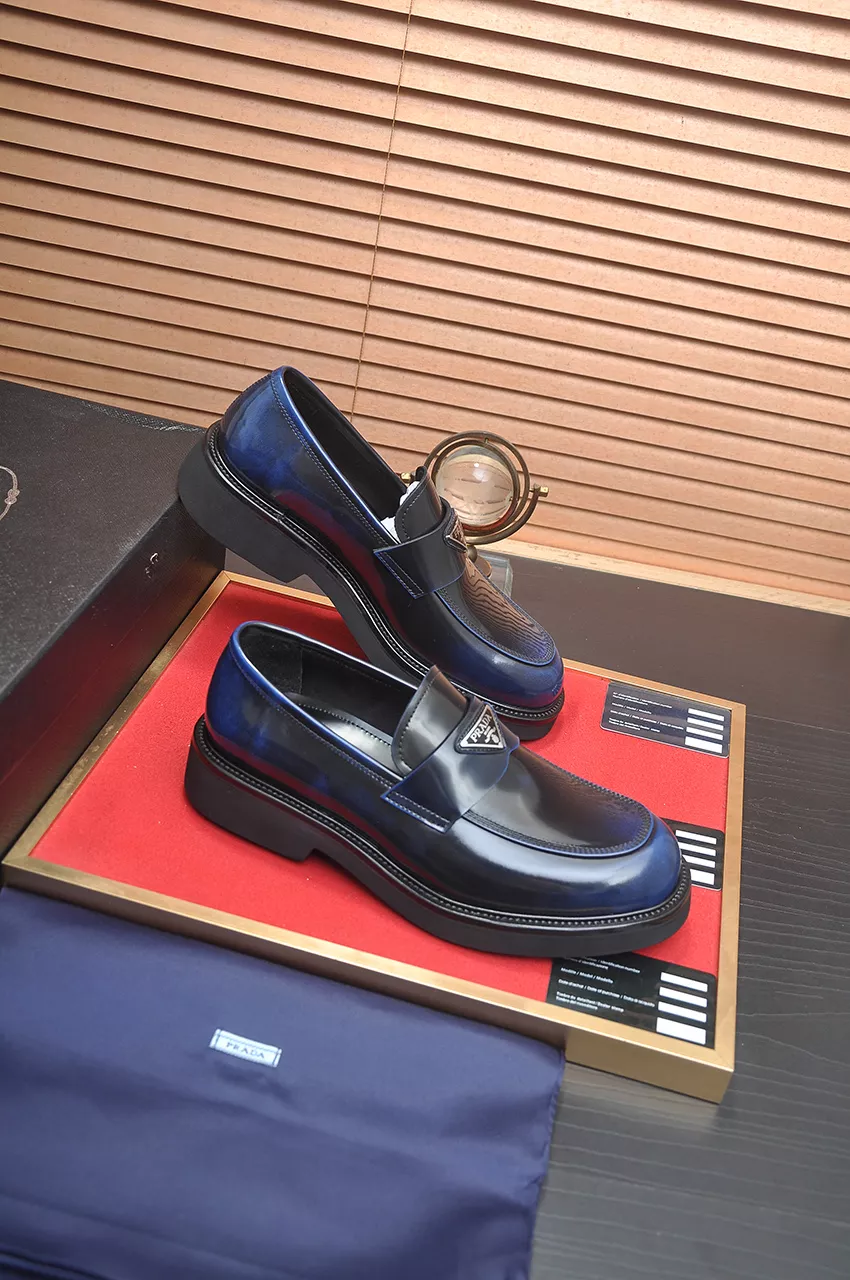 Stylish 2837 Prada Leather Shoes For Men