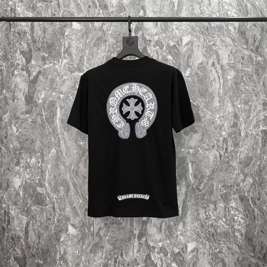 Stylish 3829 Chrome Hearts T-Shirts Short Sleeved For Unisex