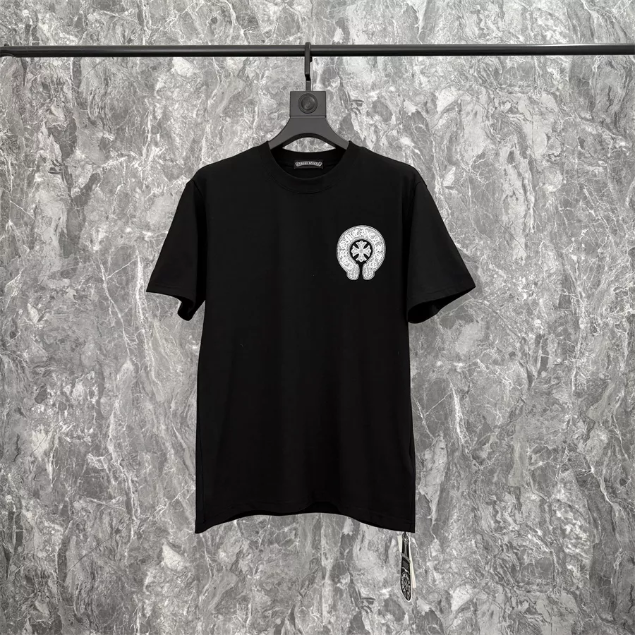 Stylish 3829 Chrome Hearts T-Shirts Short Sleeved For Unisex